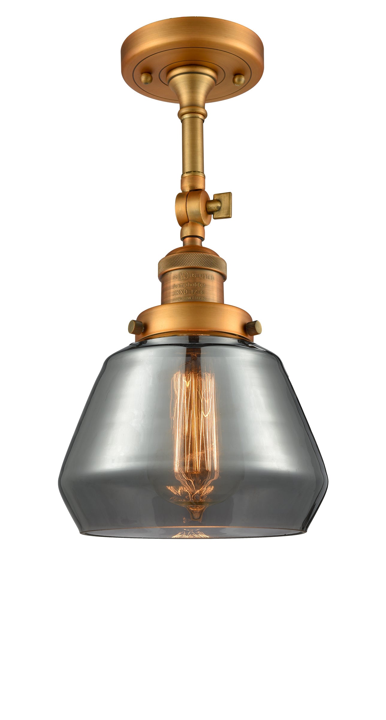 Franklin Semi-Flush Mount Brushed Satin Nickel
