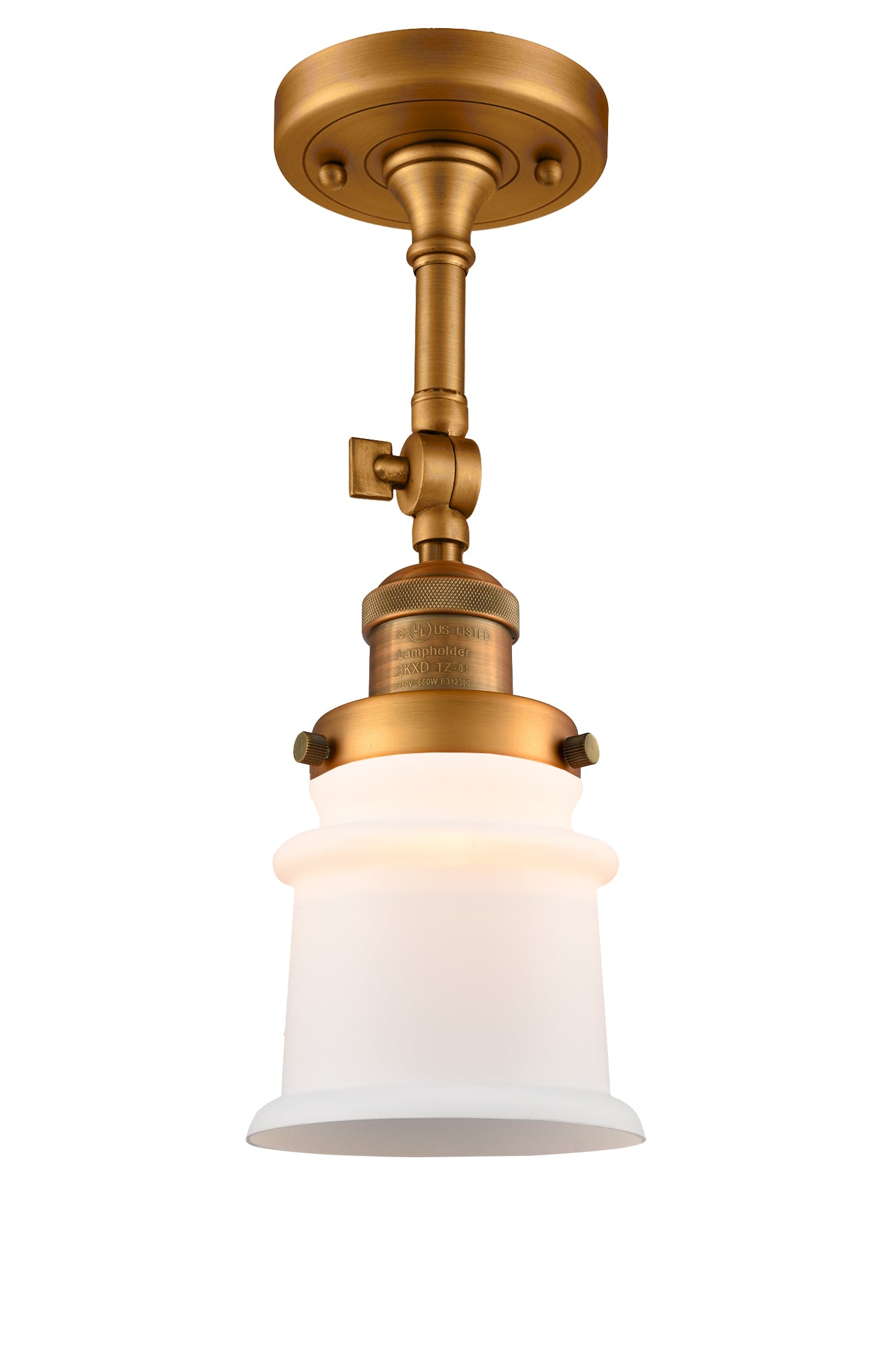 Franklin Semi-Flush Mount Brushed Nickel