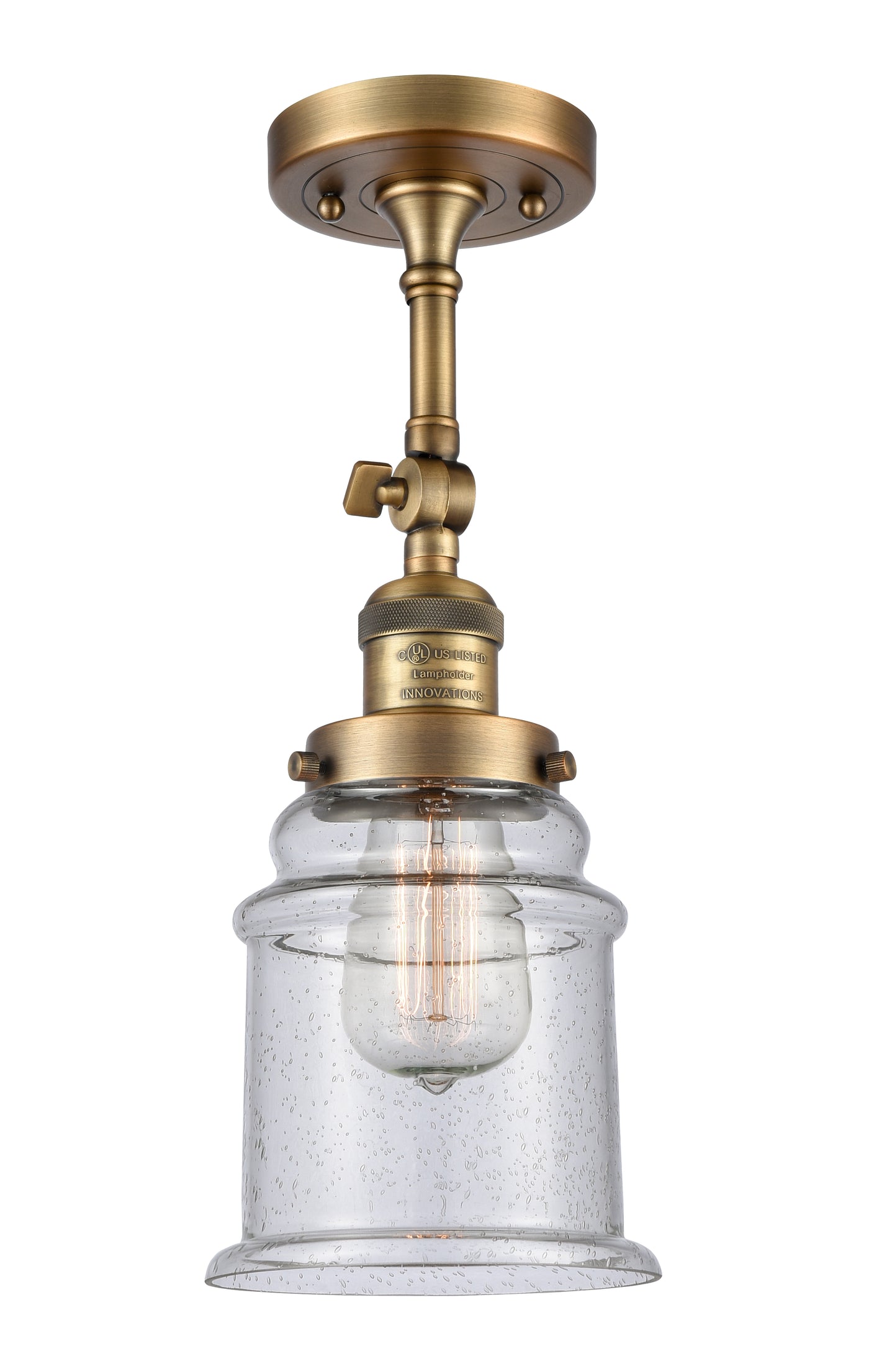 Franklin Semi-Flush Mount Brushed Nickel