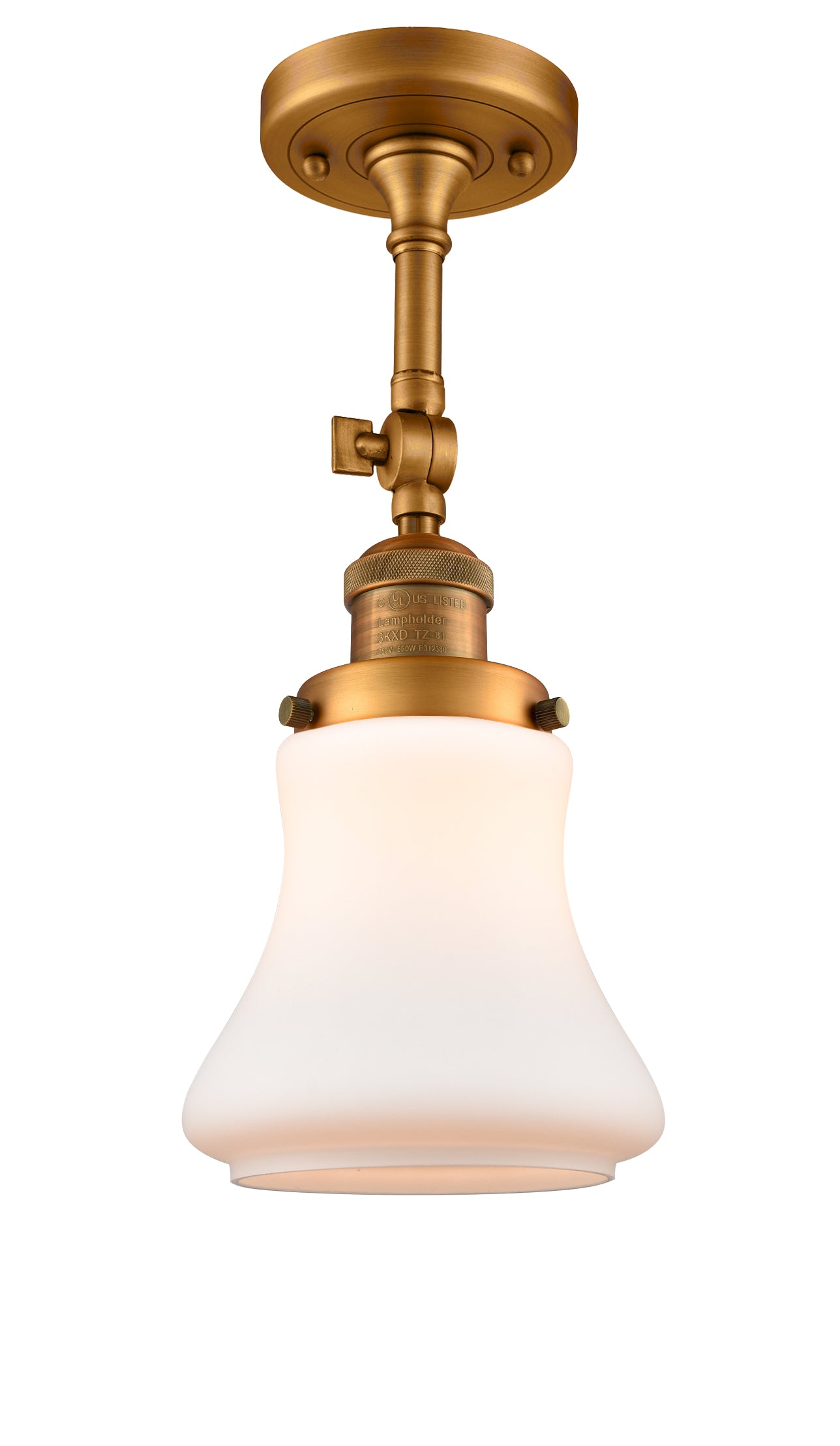 Franklin Semi-Flush Mount Brushed Nickel