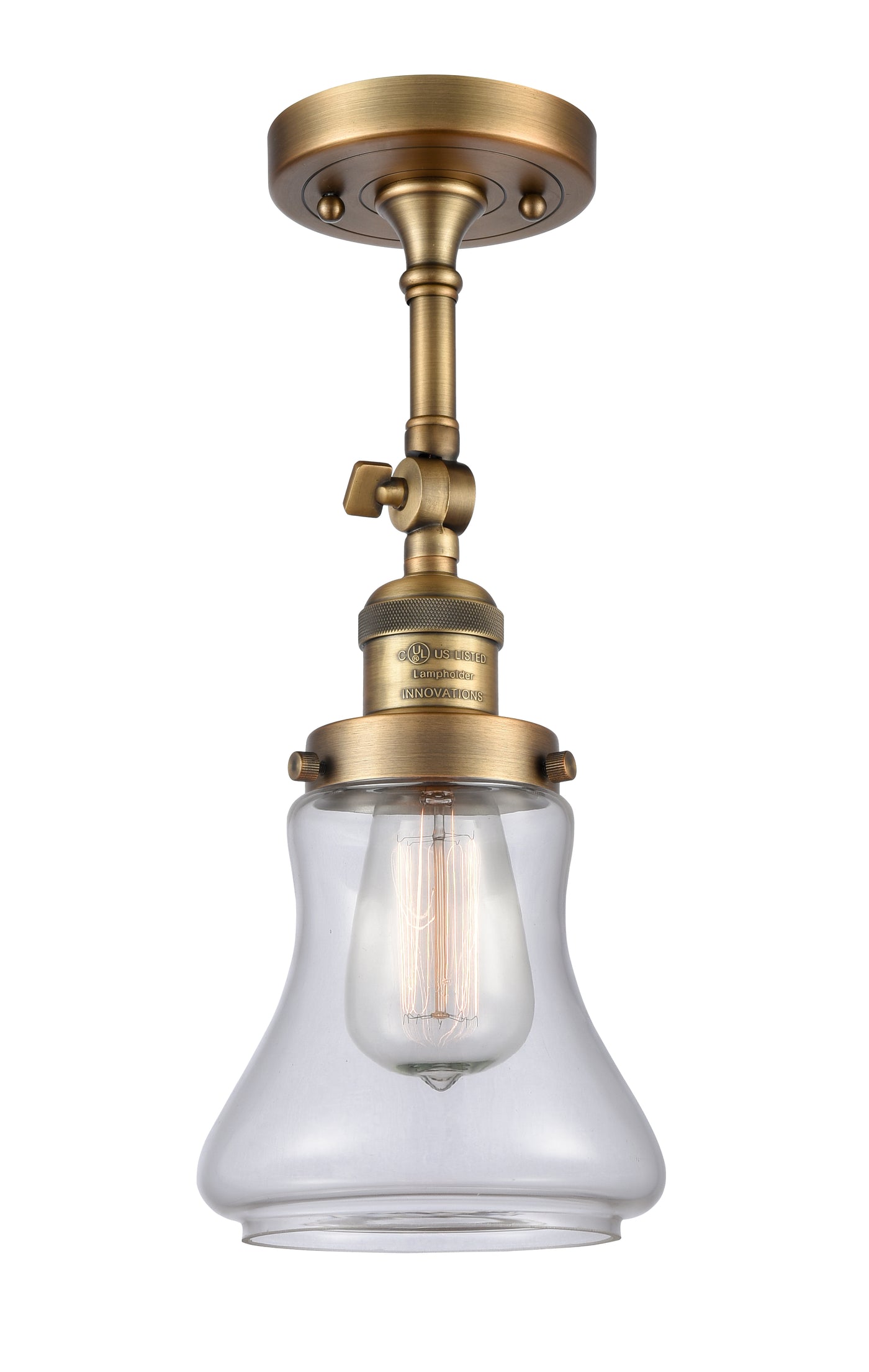 Franklin Semi-Flush Mount Brushed Nickel