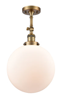 Franklin Semi-Flush Mount Brushed Satin Nickel