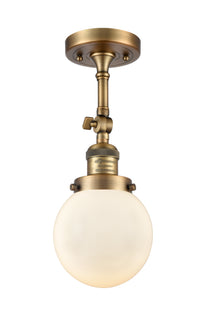 Franklin Semi-Flush Mount Brushed Satin Nickel