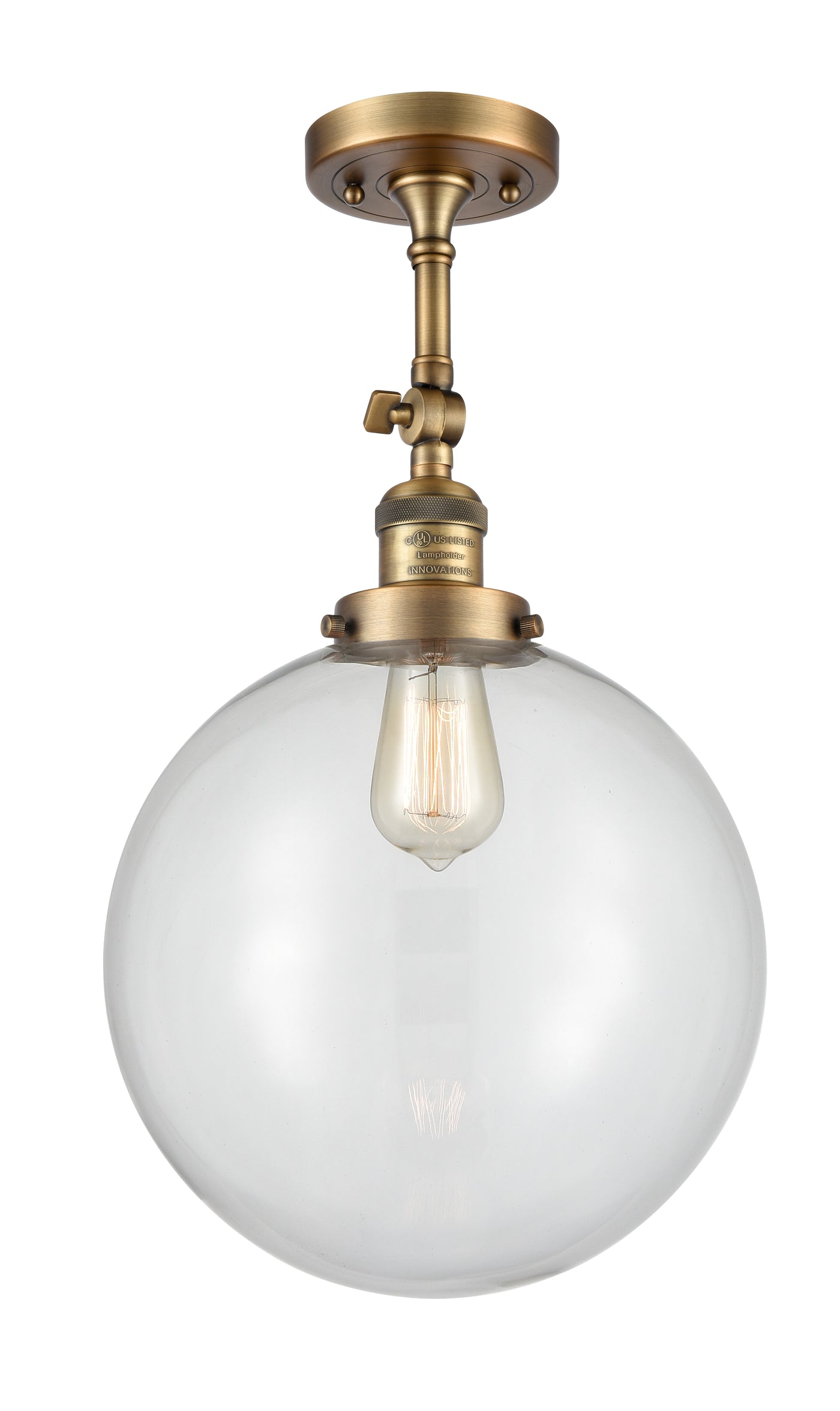 Franklin Semi-Flush Mount Brushed Satin Nickel
