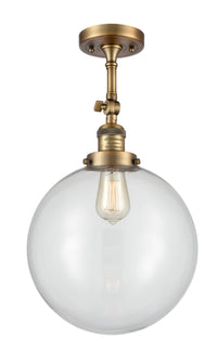 Franklin Semi-Flush Mount Brushed Satin Nickel