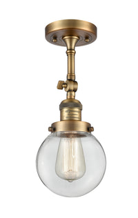 Franklin Semi-Flush Mount Brushed Satin Nickel