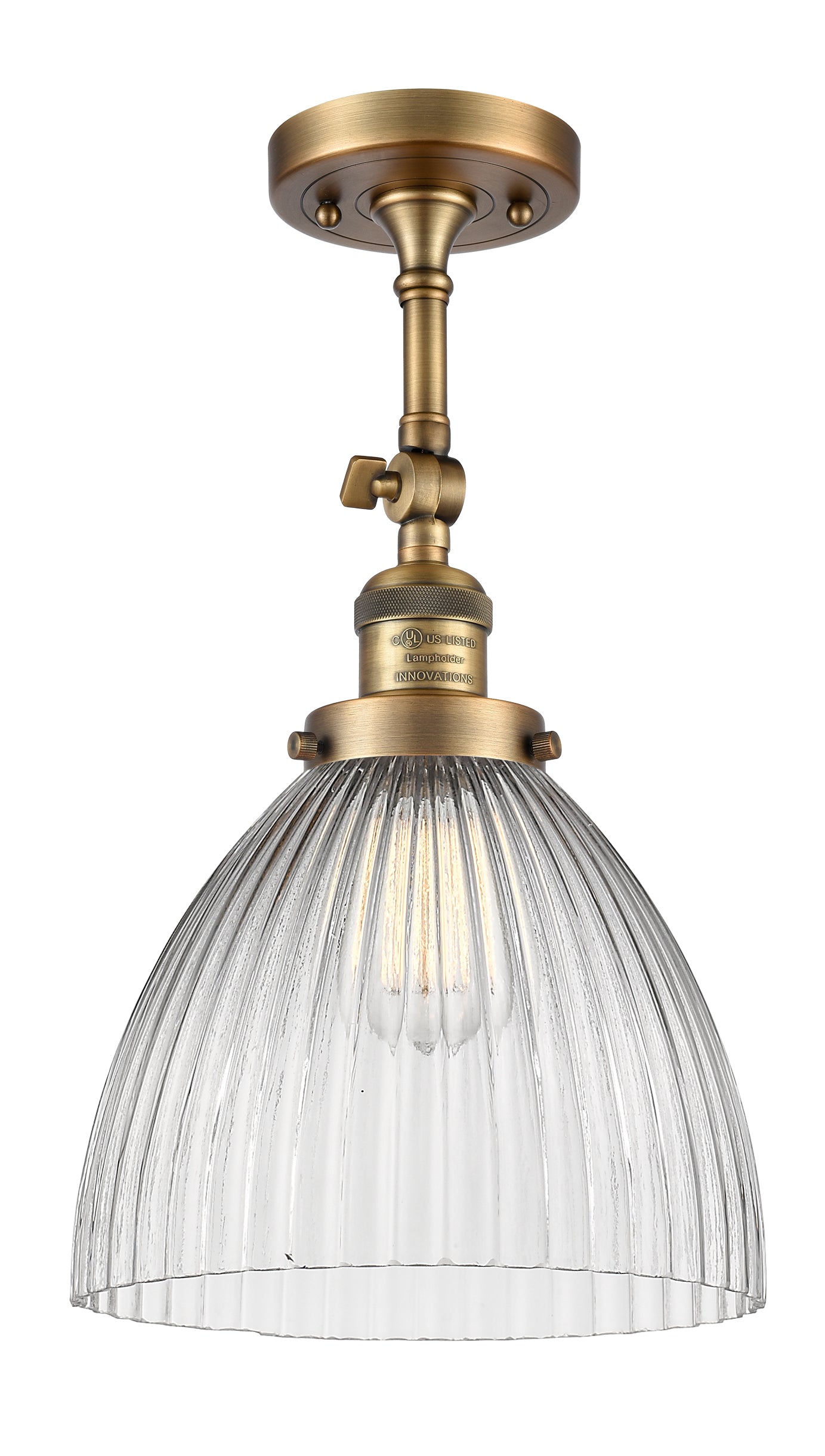 Franklin Semi-Flush Mount Brushed Nickel