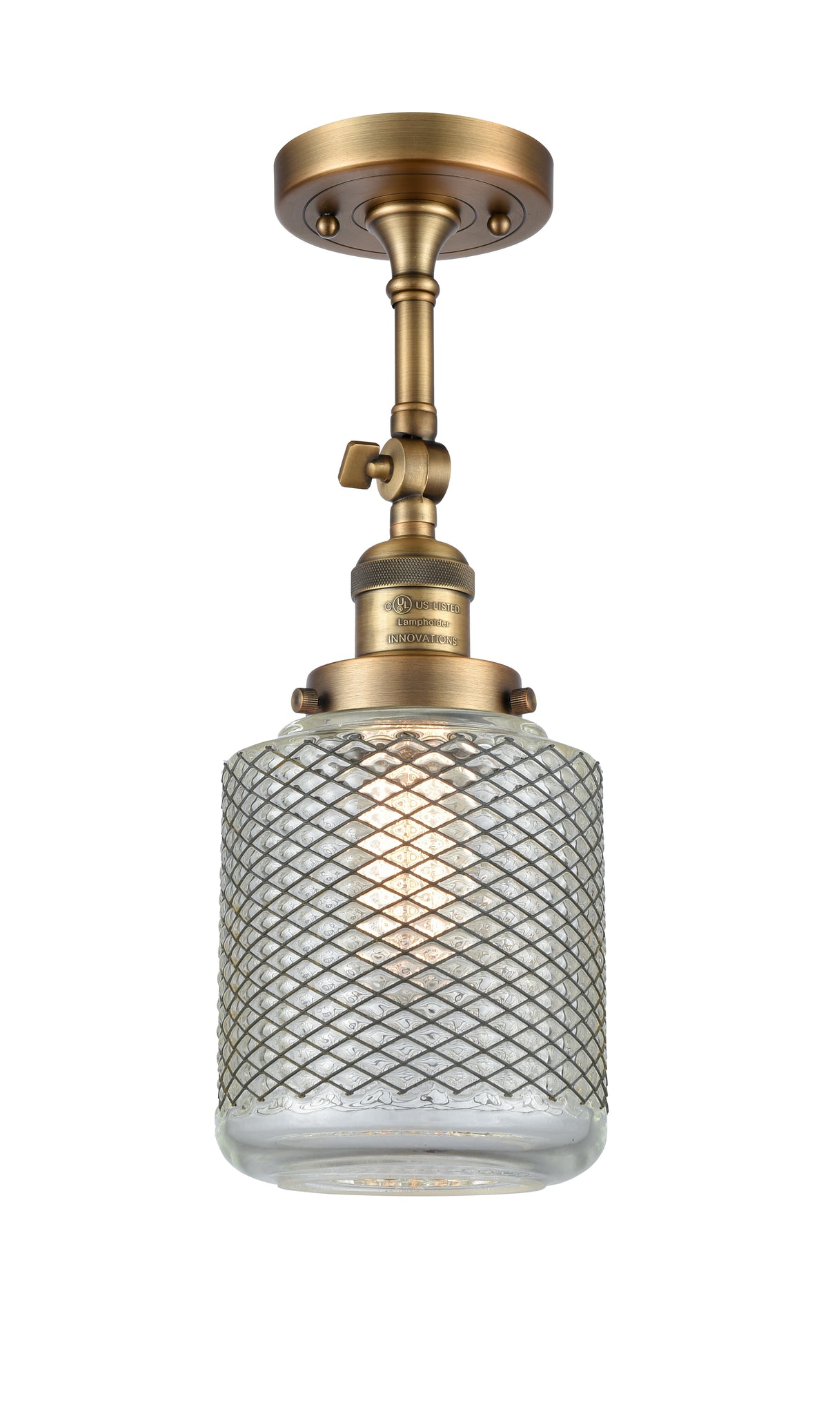 Stanton 6-Inch 1-Light Semi-Flush Mount 16.5-Inch High