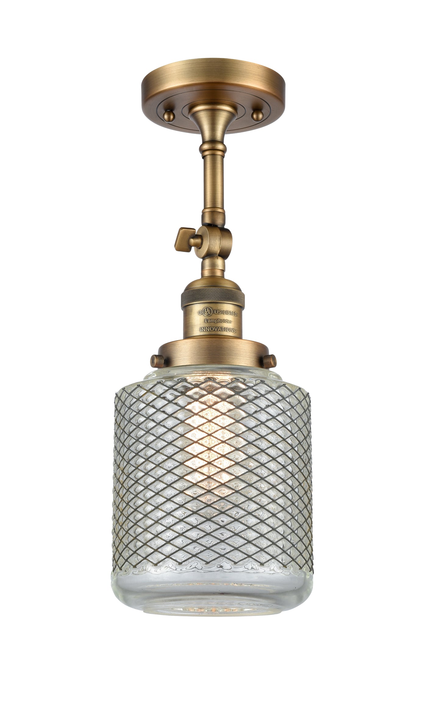 Franklin Semi-Flush Mount Brushed Nickel