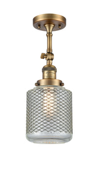 Franklin Semi-Flush Mount Brushed Nickel