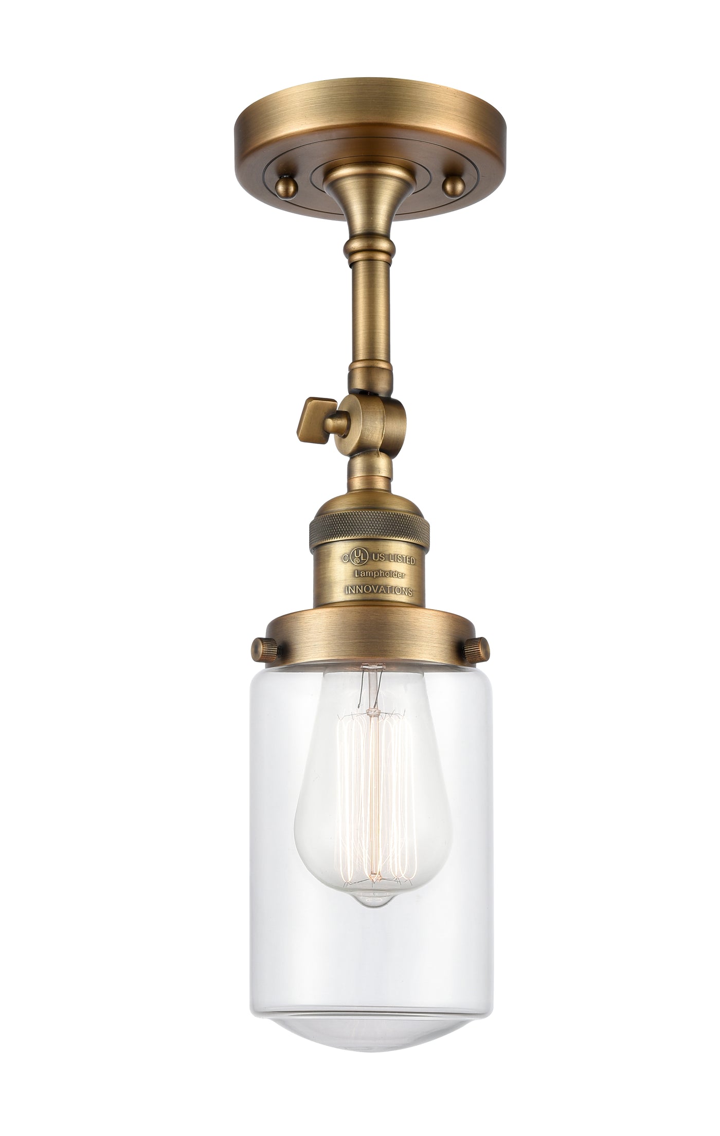 Franklin Semi-Flush Mount Brushed Satin Nickel
