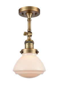 Franklin Semi-Flush Mount Brushed Satin Nickel
