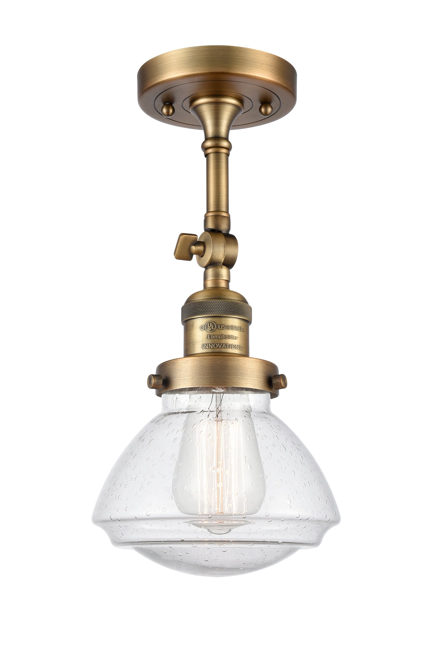 Franklin Semi-Flush Mount Brushed Satin Nickel