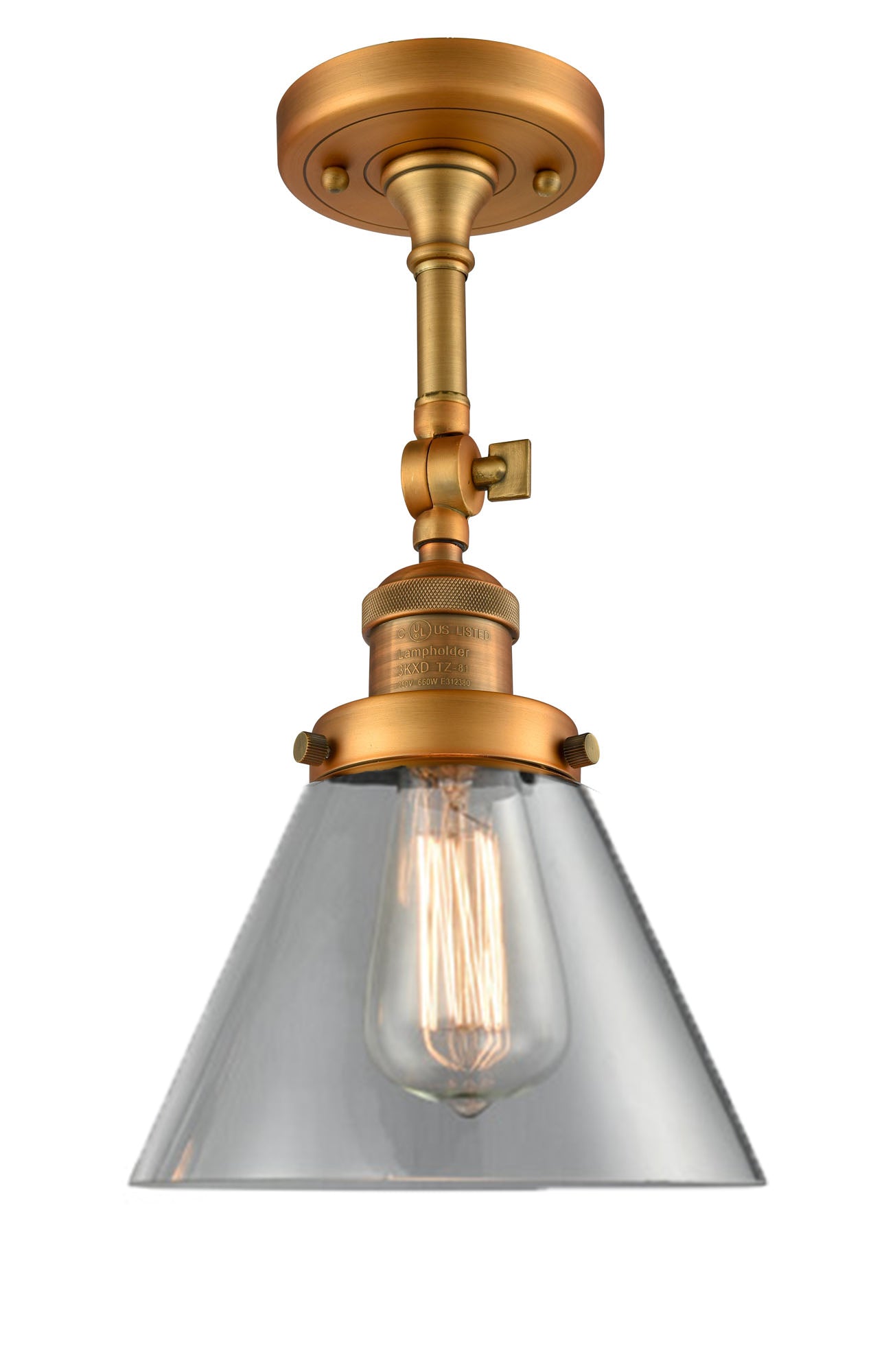 Franklin Semi-Flush Mount Brushed Nickel