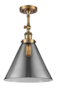 Franklin Semi-Flush Mount Glass Nickel