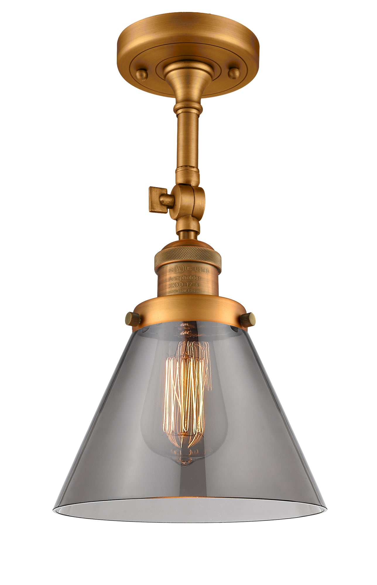 Franklin Semi-Flush Mount Brushed Satin Nickel