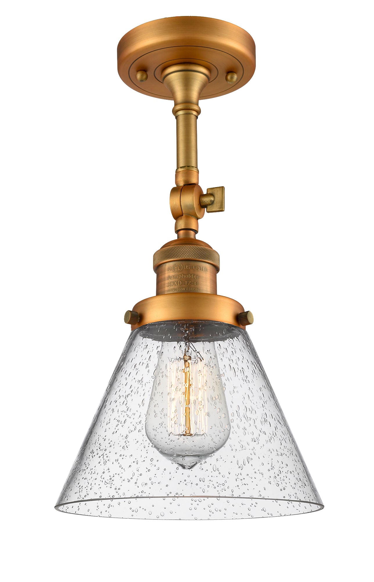 Franklin Semi-Flush Mount Brushed Satin Nickel