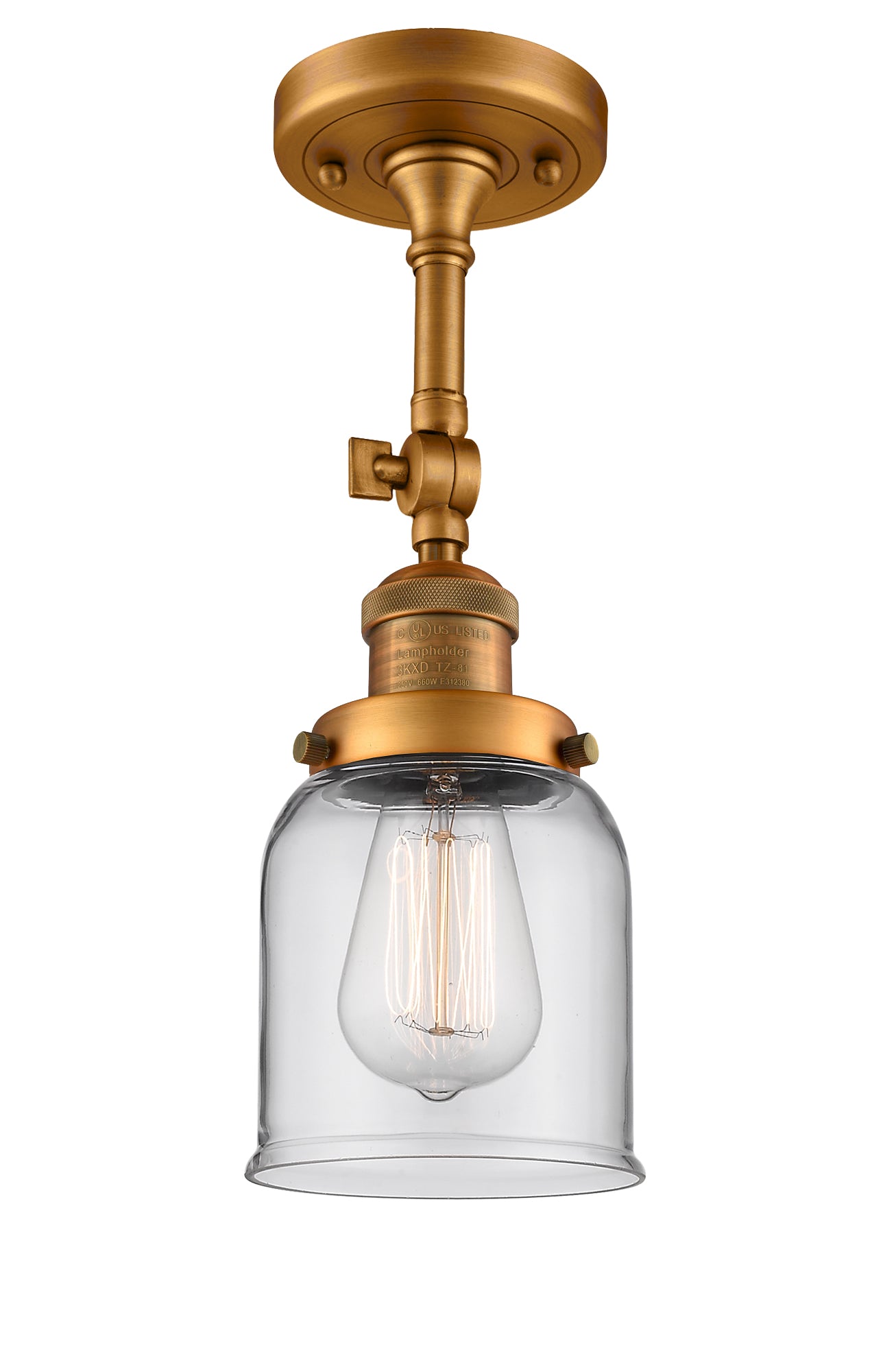 Franklin Semi-Flush Mount Brushed Satin Nickel