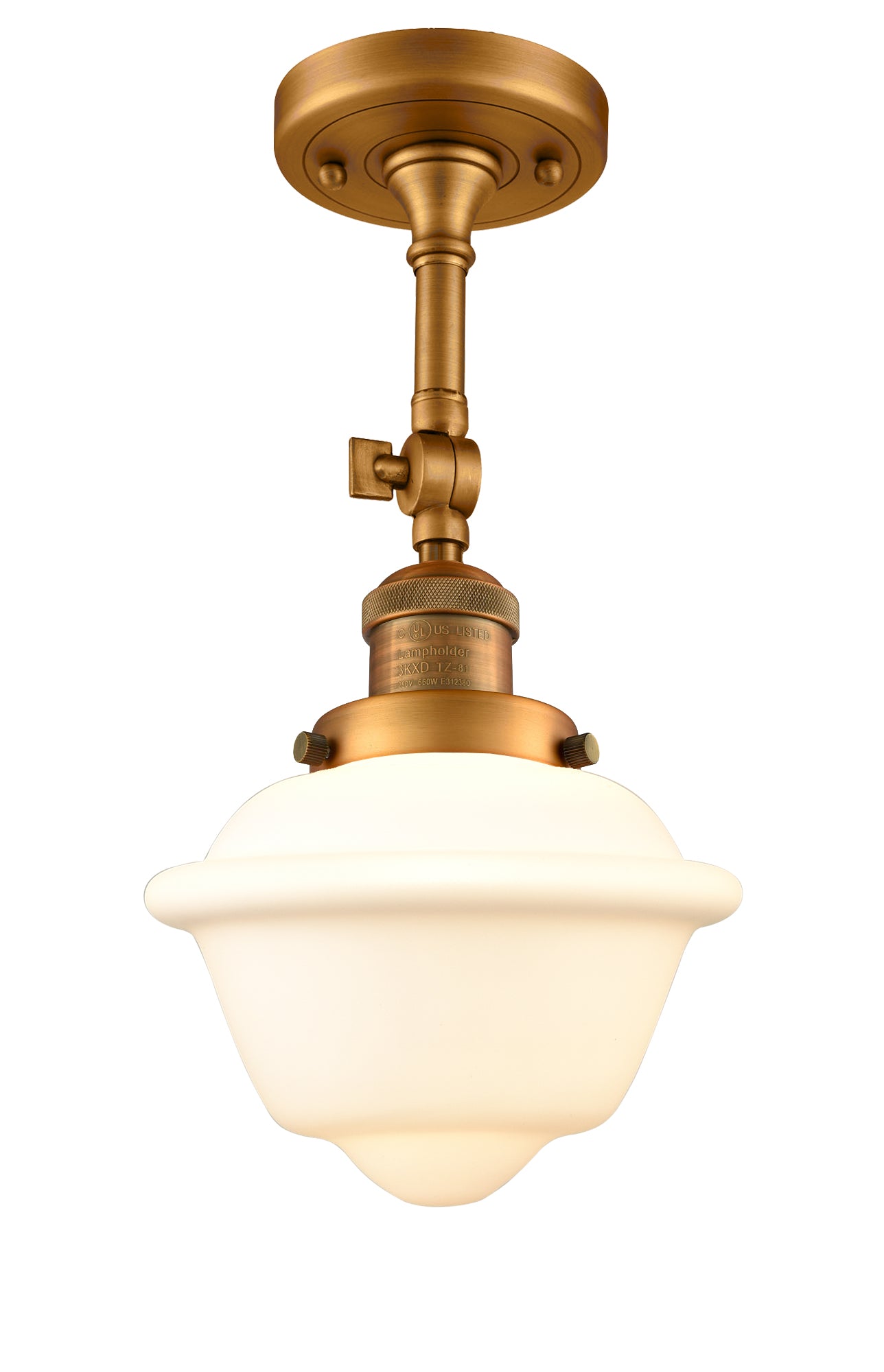 Franklin Semi-Flush Mount Brushed Nickel