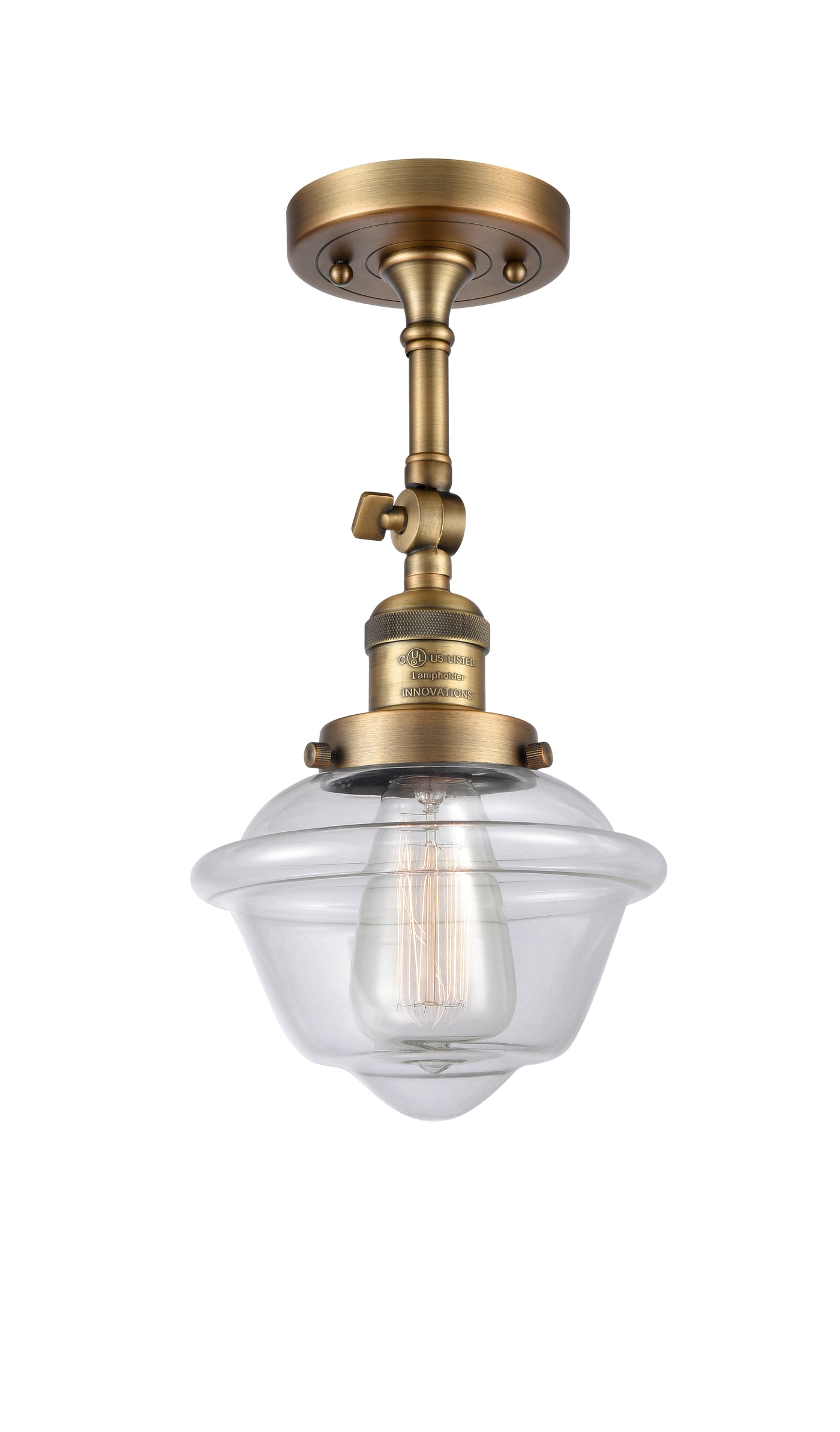 Franklin Semi-Flush Mount Brushed Satin Nickel