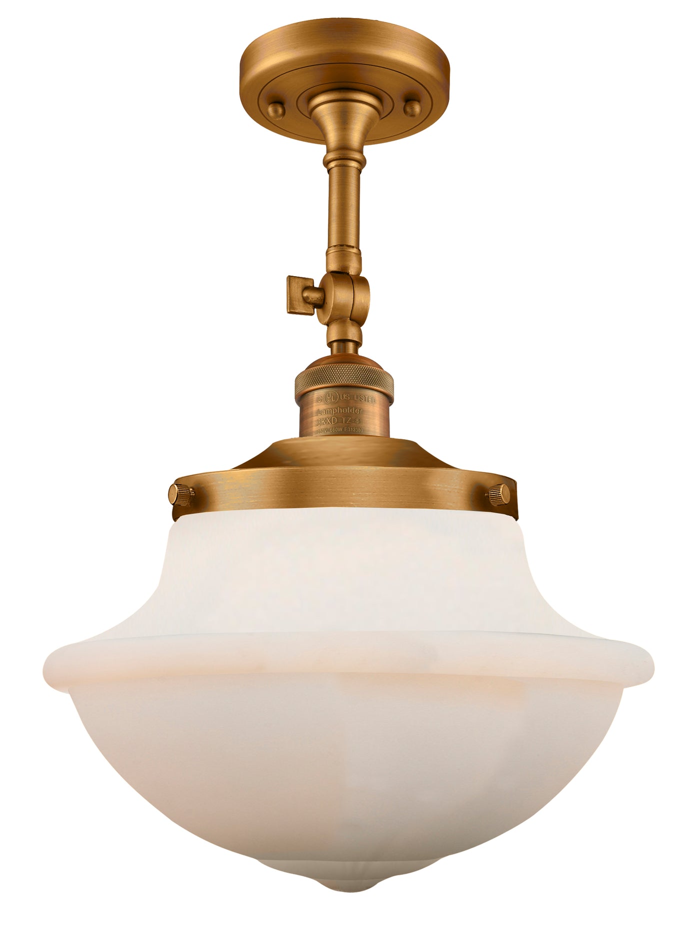 Franklin Semi-Flush Mount Brushed Nickel