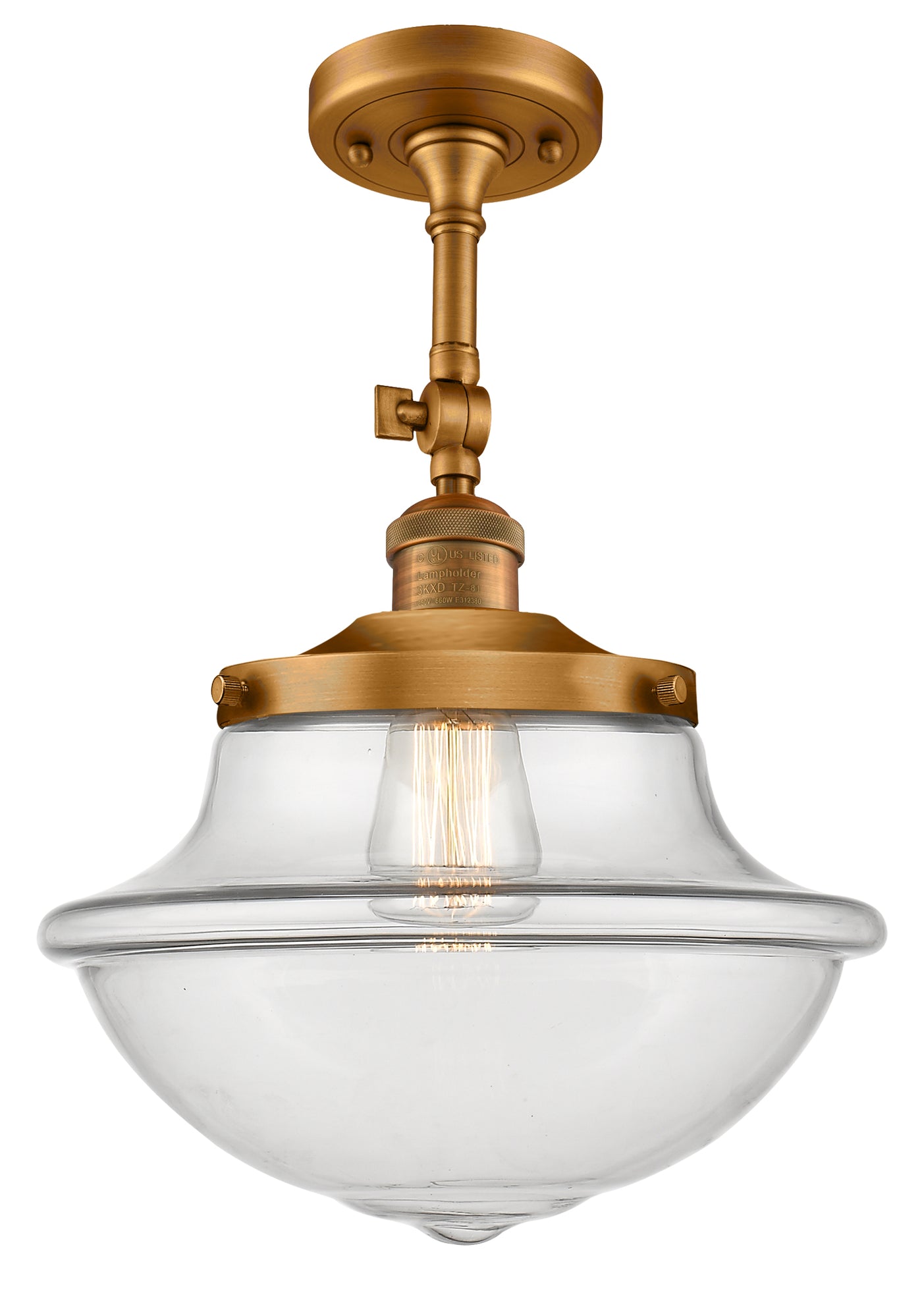 Franklin Semi-Flush Mount Satin Nickel