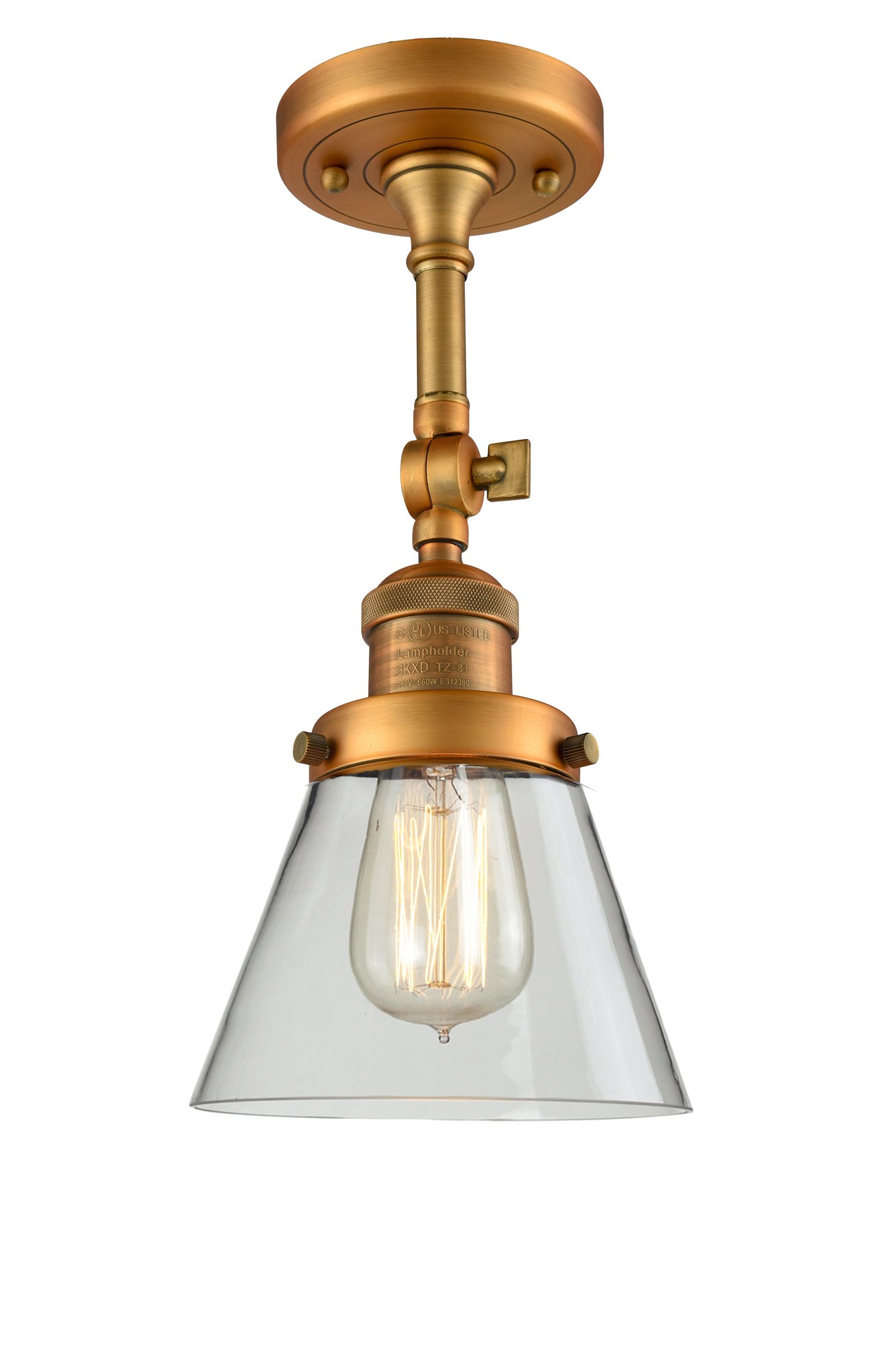 Franklin Semi-Flush Mount Seedy Glass Satin