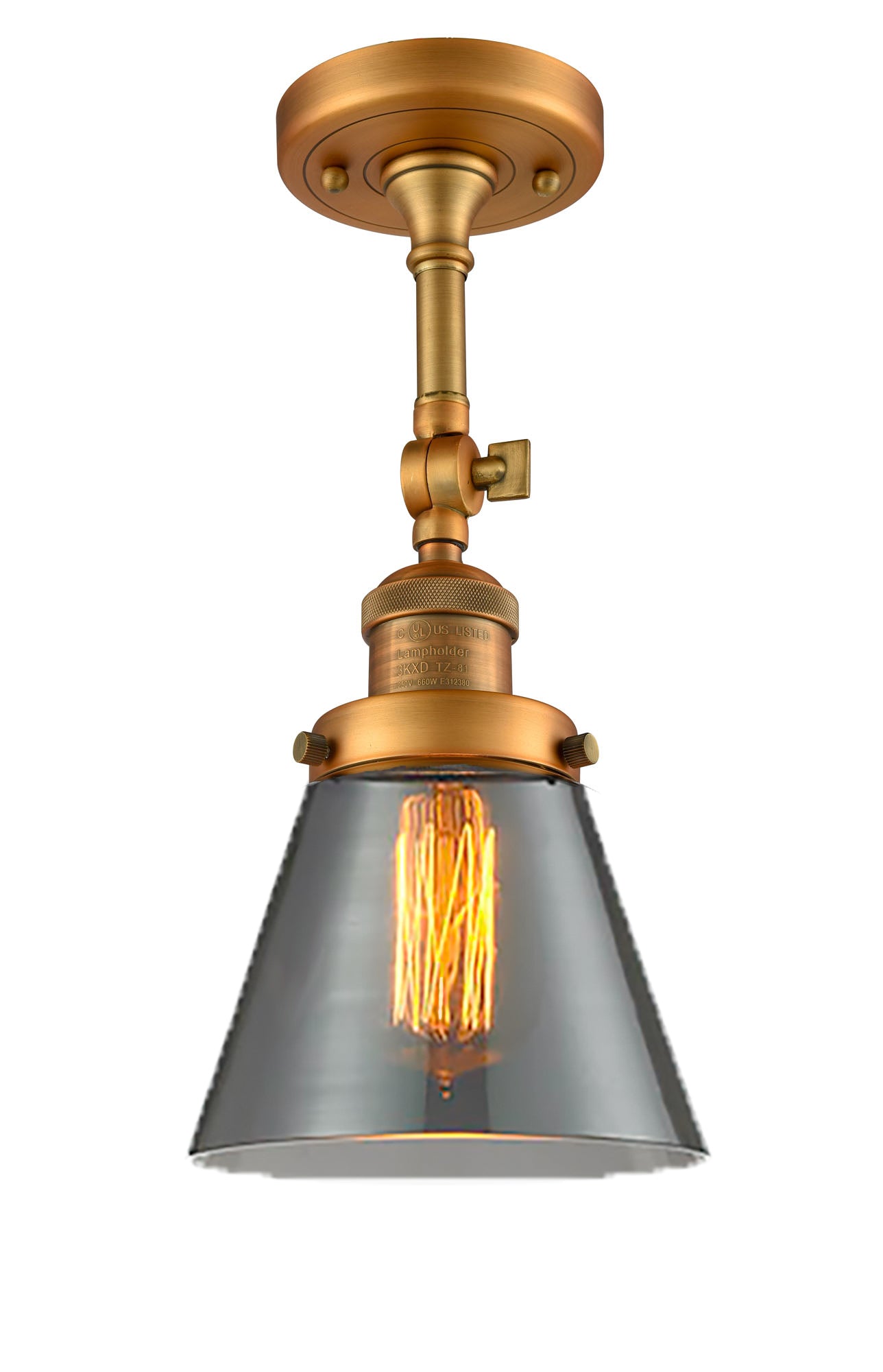 Franklin Semi-Flush Mount Seedy Glass Satin