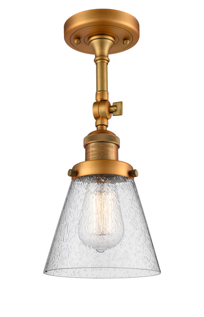Franklin Semi-Flush Mount Seedy Glass Satin