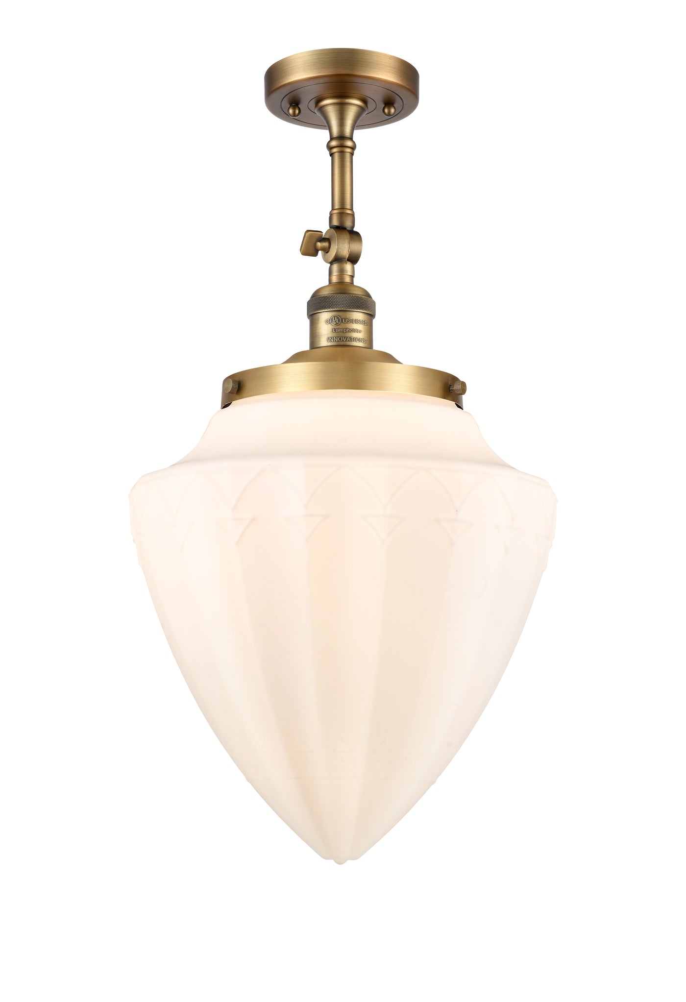 Franklin Semi-Flush Mount Brushed Nickel
