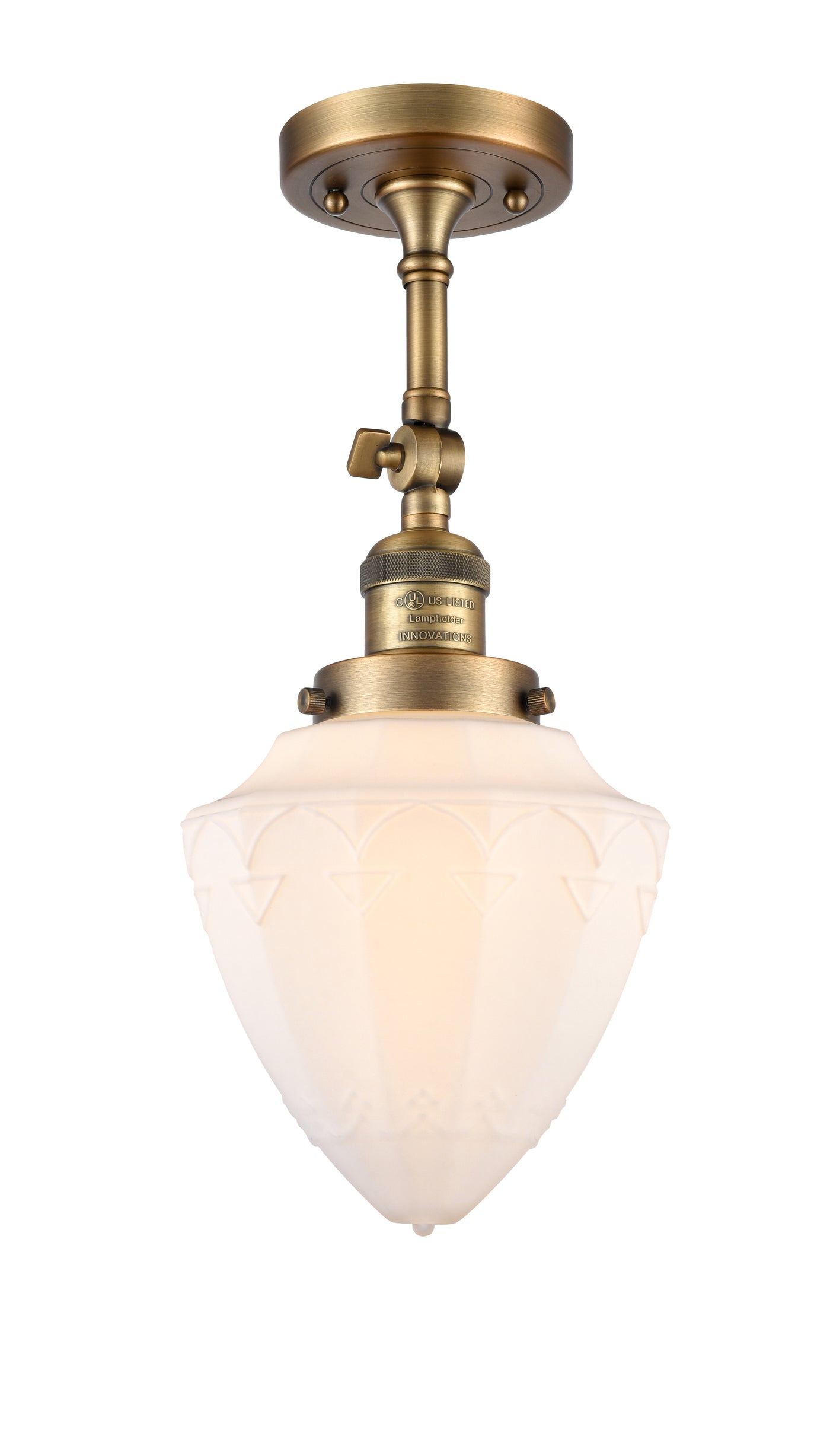 Franklin Semi-Flush Mount Brushed Satin Nickel
