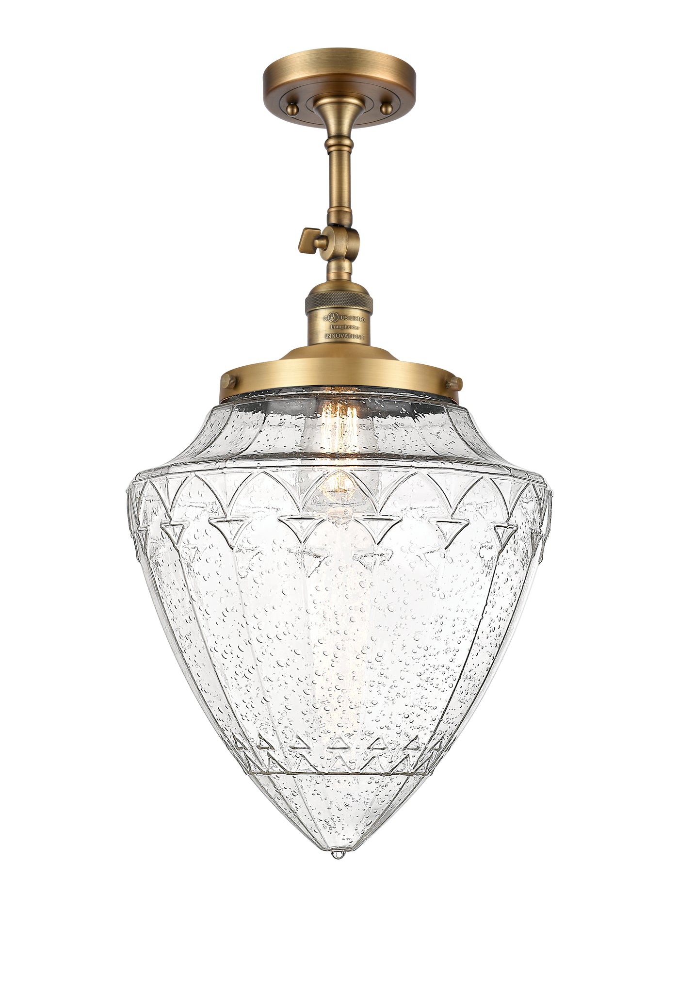 Franklin Semi-Flush Mount Brushed Nickel
