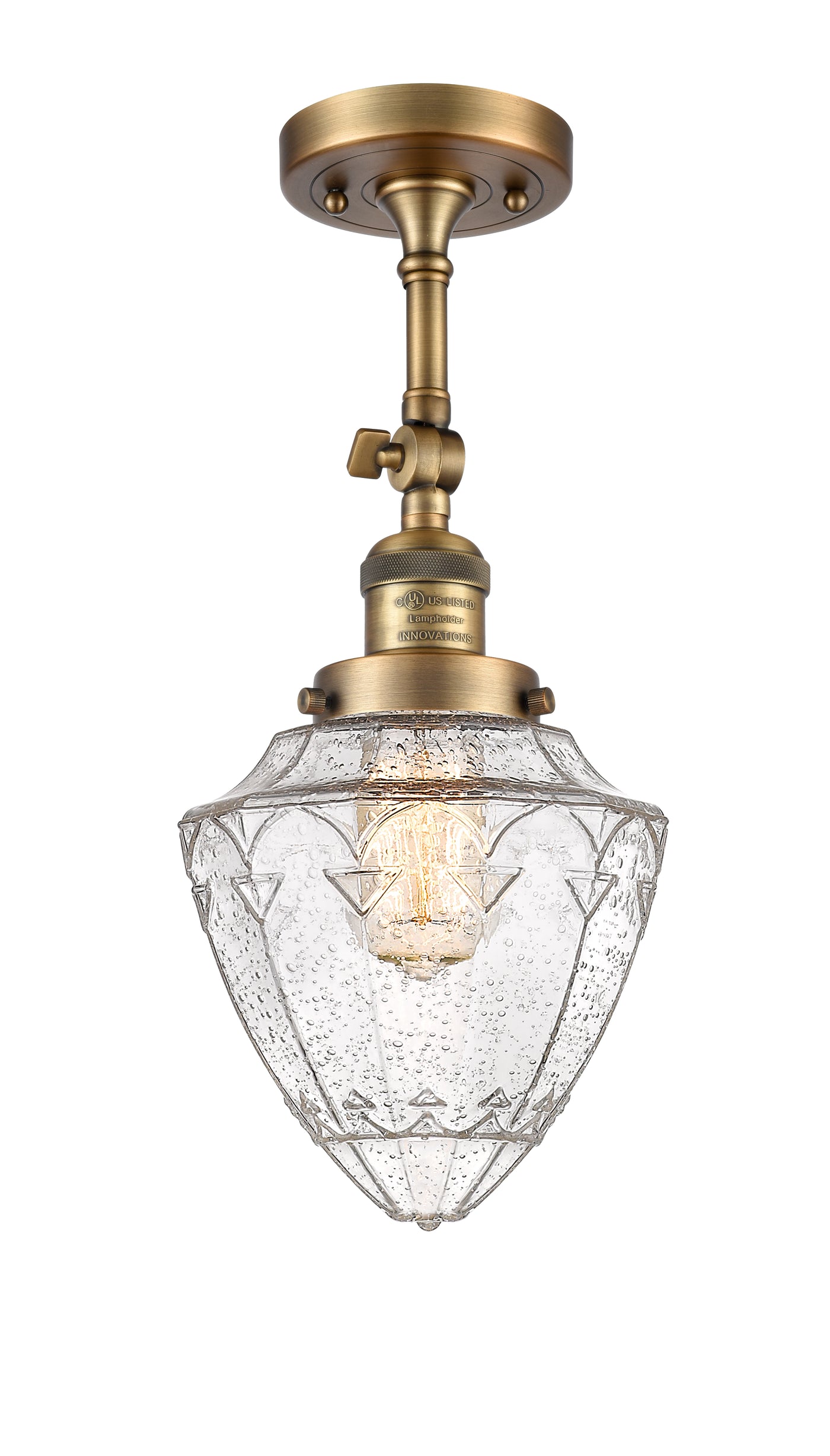 Franklin Semi-Flush Mount Brushed Satin Nickel