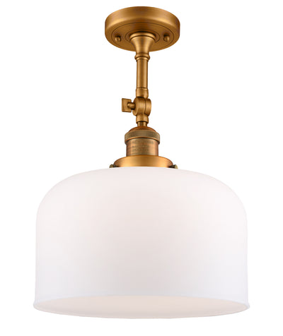 Bell 12-Inch 1-Light Semi-Flush Mount with LED Bulb 16.5-Inch High