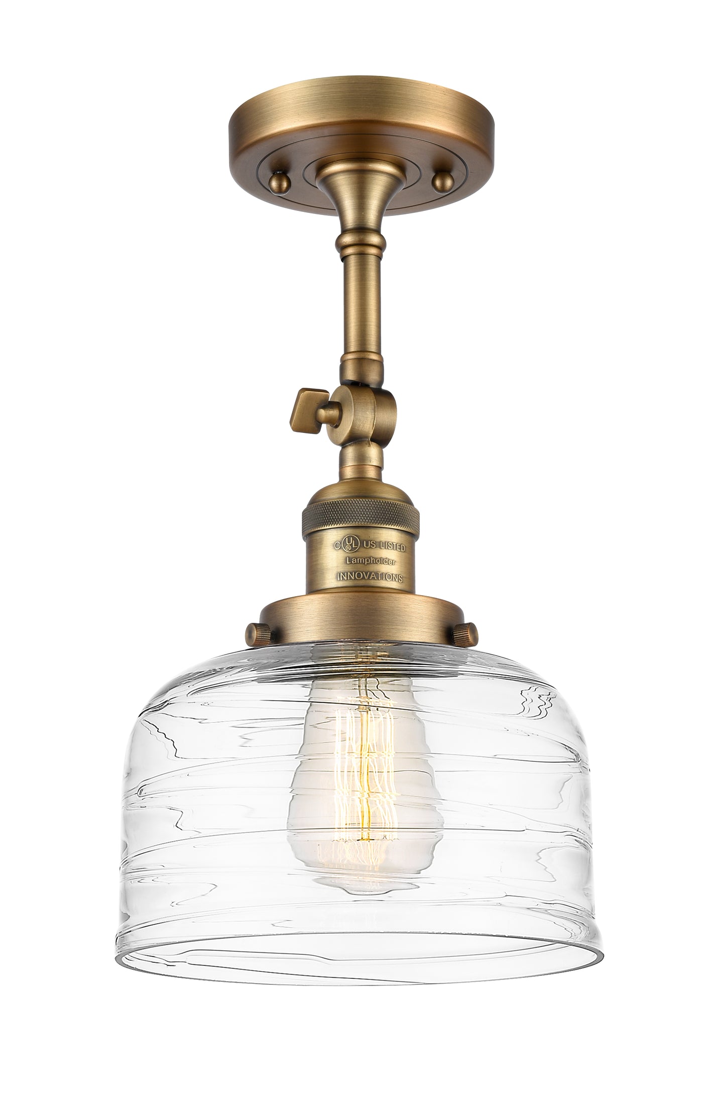 Franklin Semi-Flush Mount Brushed Satin Nickel