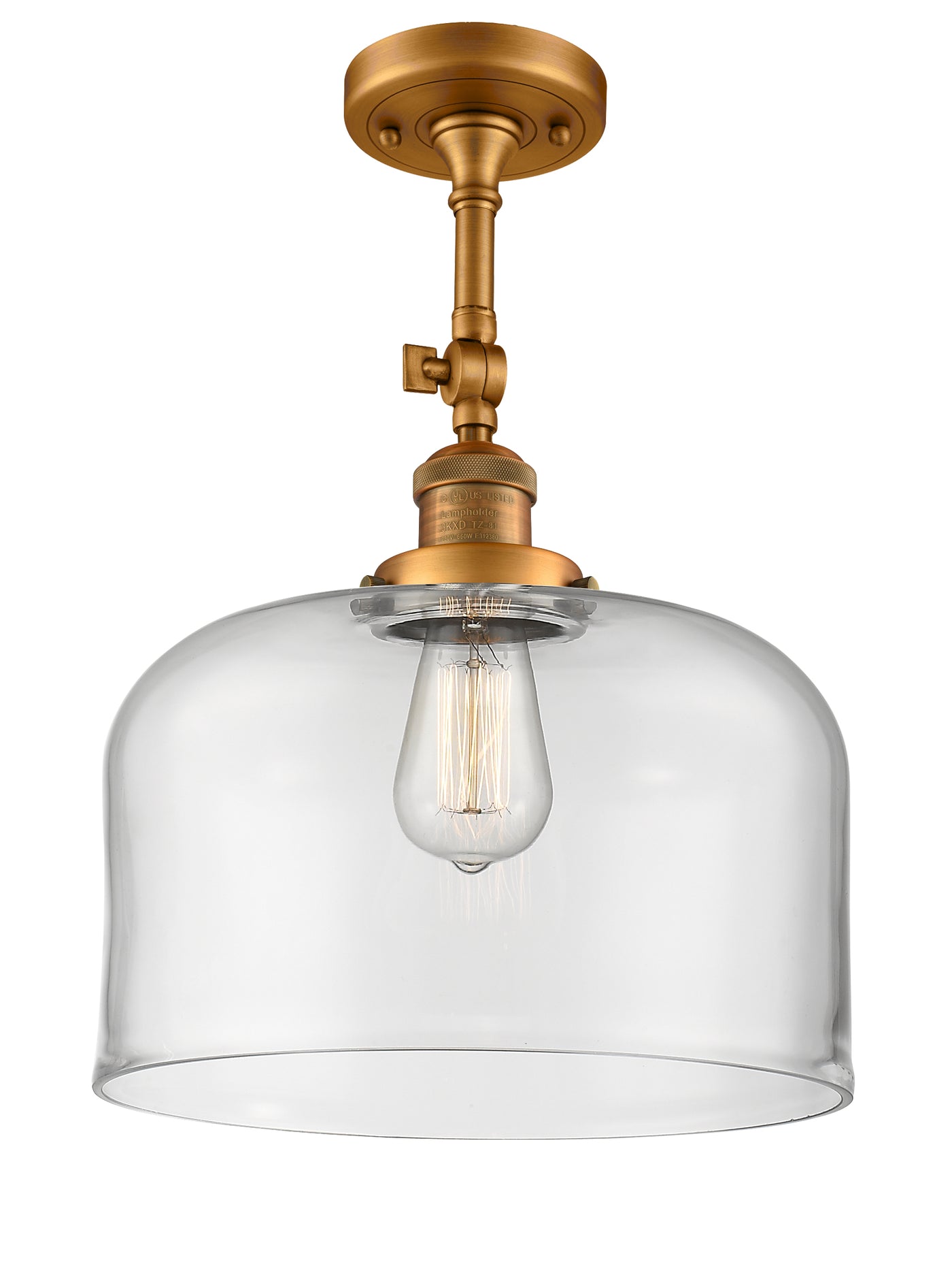Franklin Semi-Flush Mount Brushed Nickel