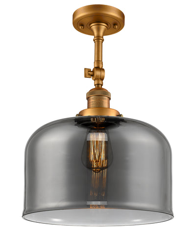 Bell 12-Inch 1-Light Semi-Flush Mount with LED Bulb 16.5-Inch High