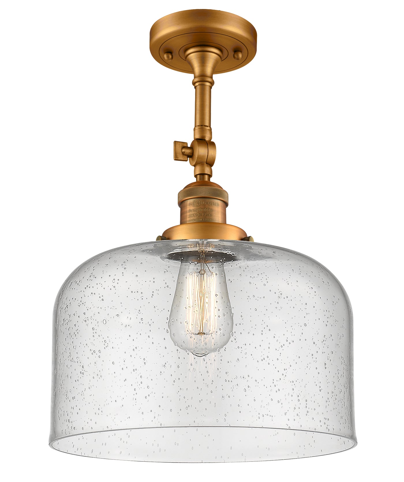 Franklin Semi-Flush Mount Brushed Nickel