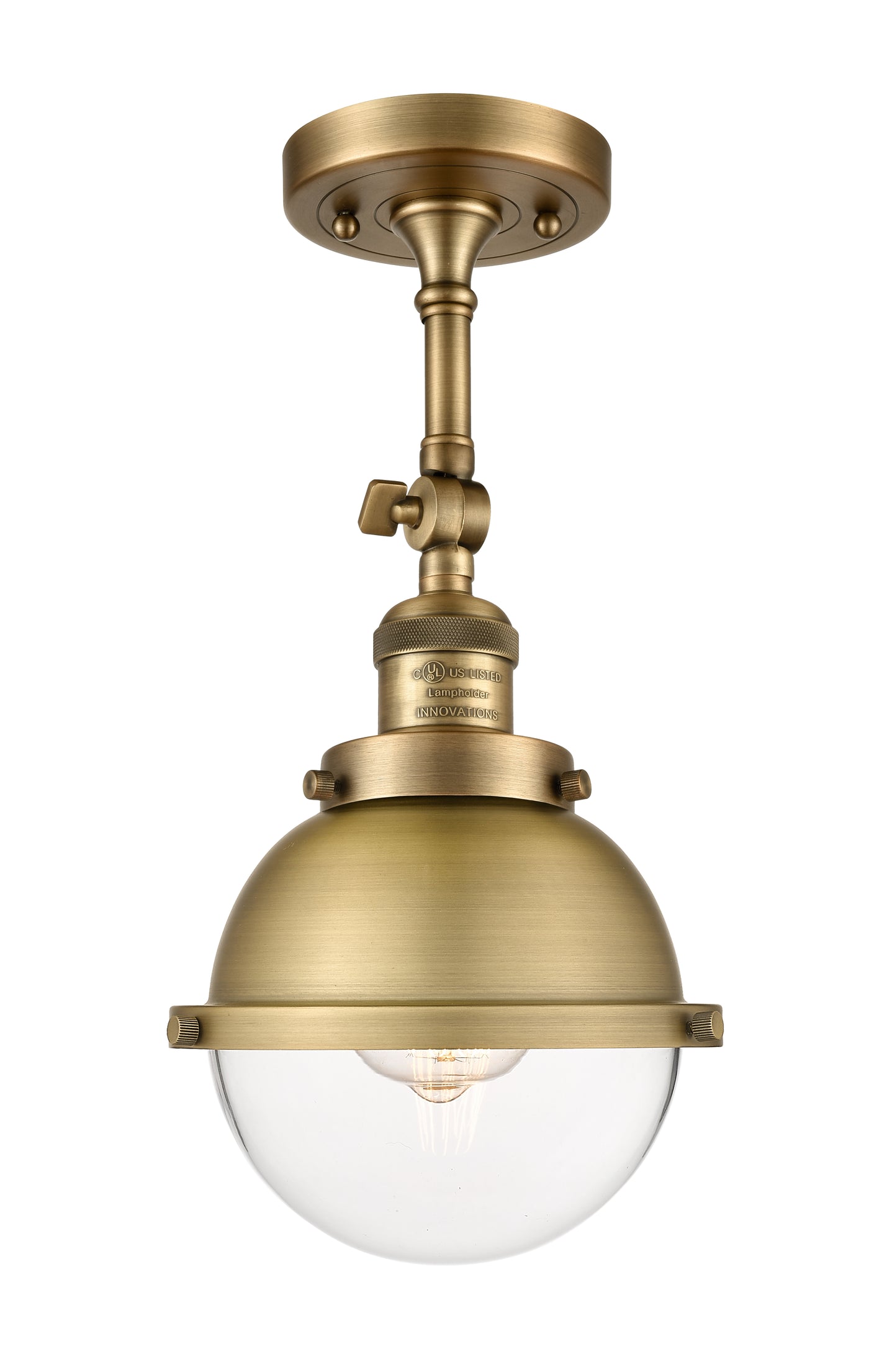 Franklin Semi-Flush Mount Brushed Nickel