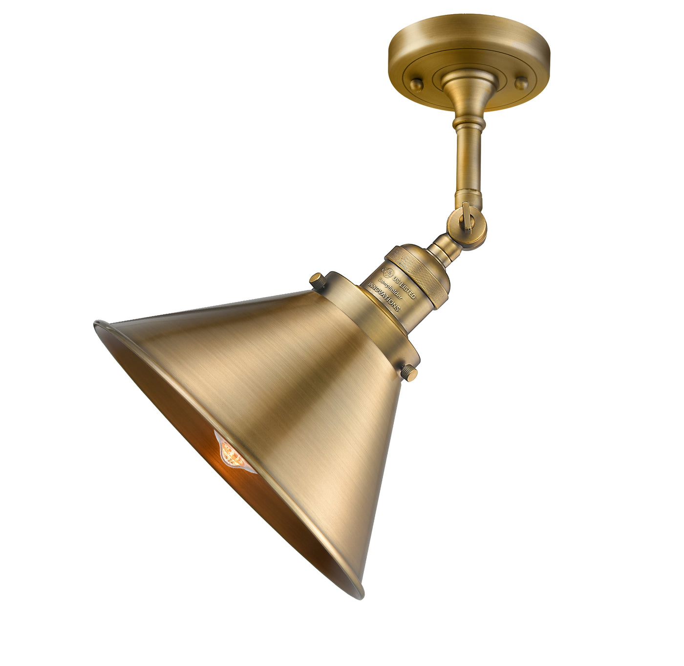 Franklin Semi-Flush Mount Brushed Satin Nickel