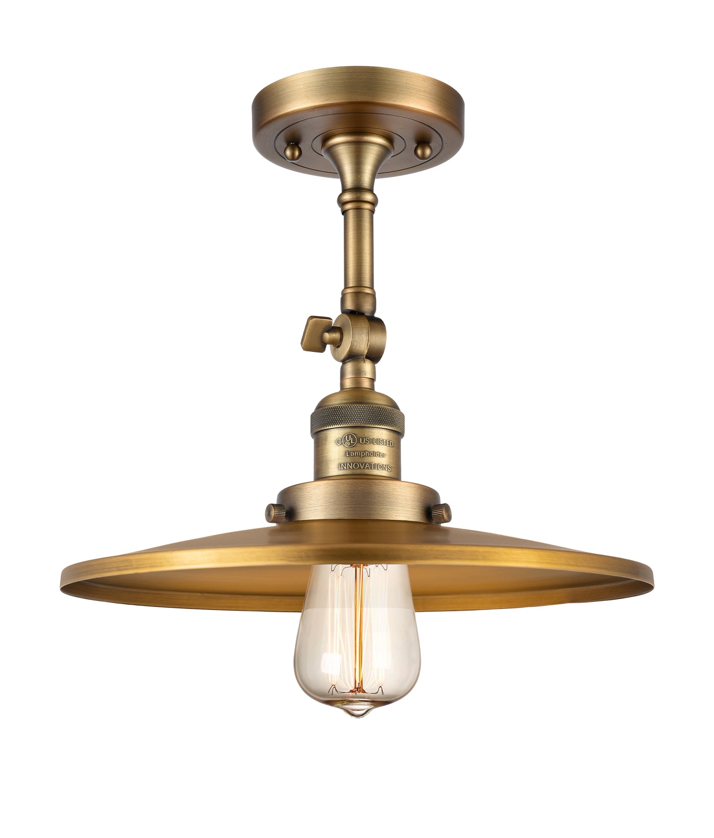 Franklin Semi-Flush Mount Brushed Satin Nickel