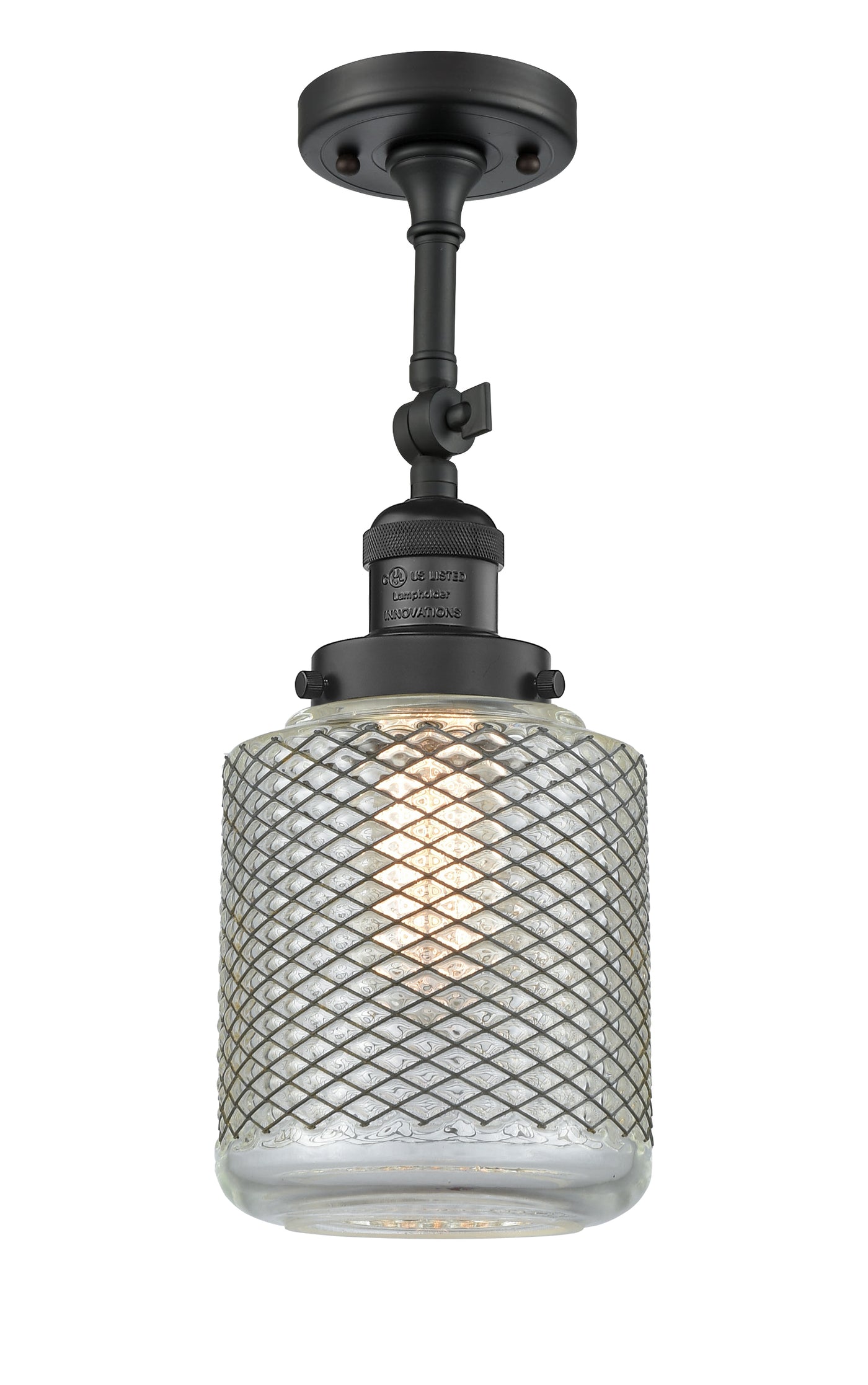 Franklin Semi-Flush Mount Brushed Satin Nickel