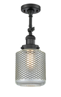 Franklin Semi-Flush Mount Brushed Satin Nickel