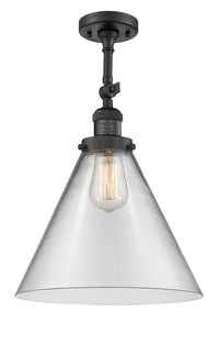 Franklin Semi-Flush Mount Glass Nickel