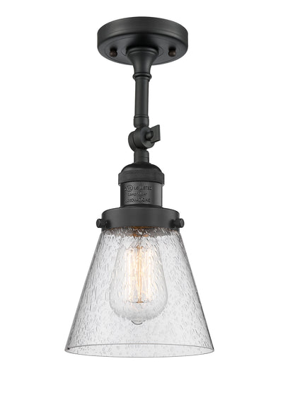 Franklin Semi-Flush Mount Seedy Glass Satin