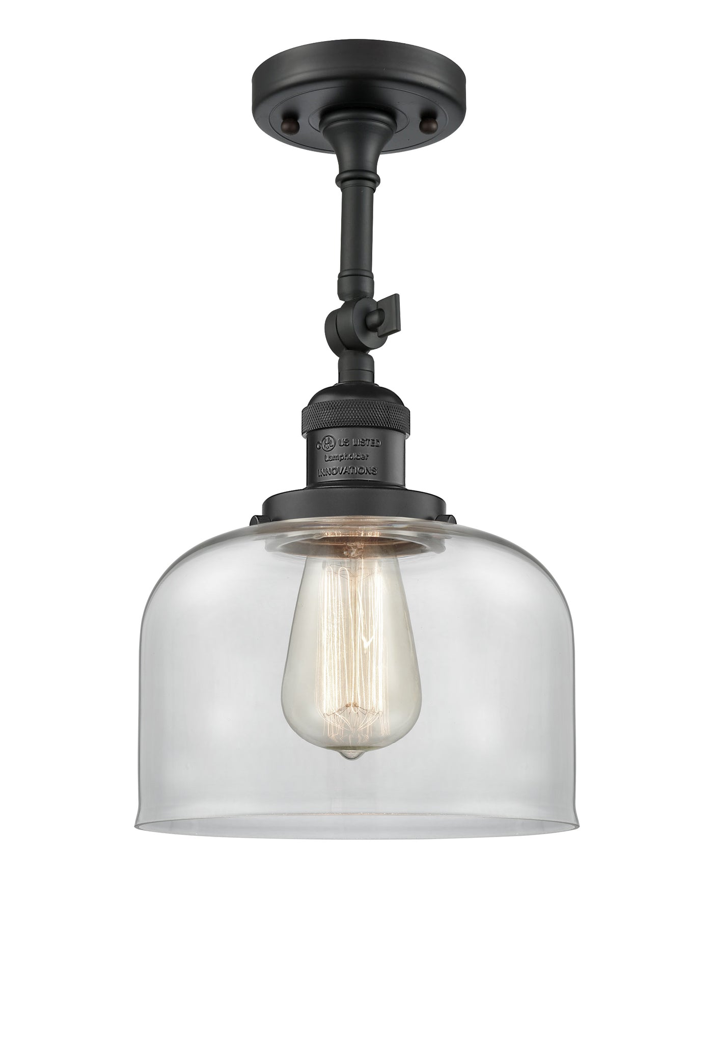 Franklin Semi-Flush Mount Brushed Satin Nickel