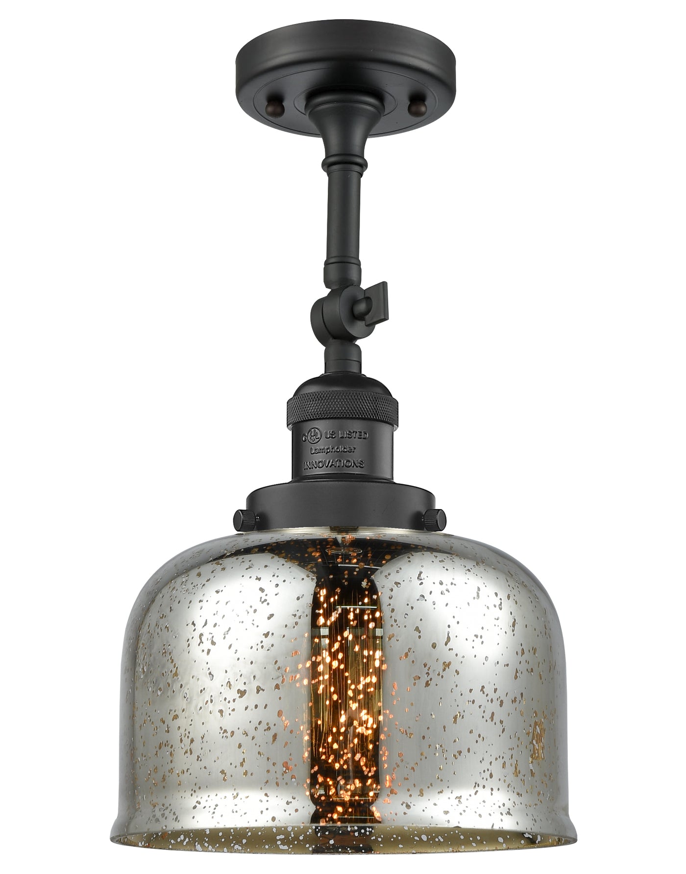 Franklin Semi-Flush Mount Brushed Satin Nickel