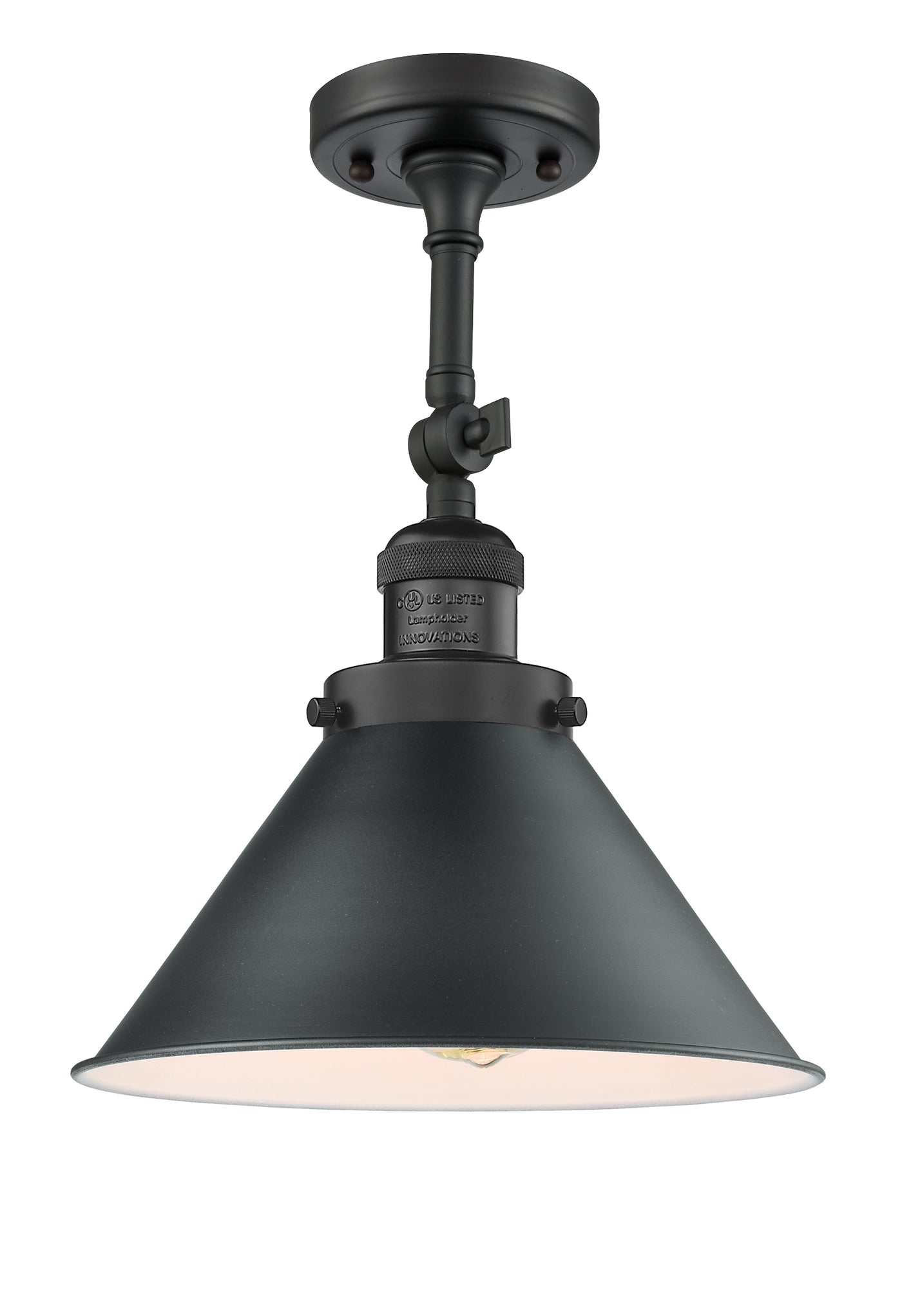 Franklin Semi-Flush Mount Brushed Satin Nickel