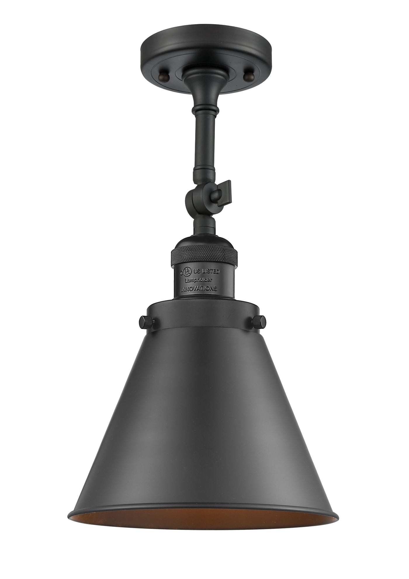 Franklin Semi-Flush Mount Brass Nickel