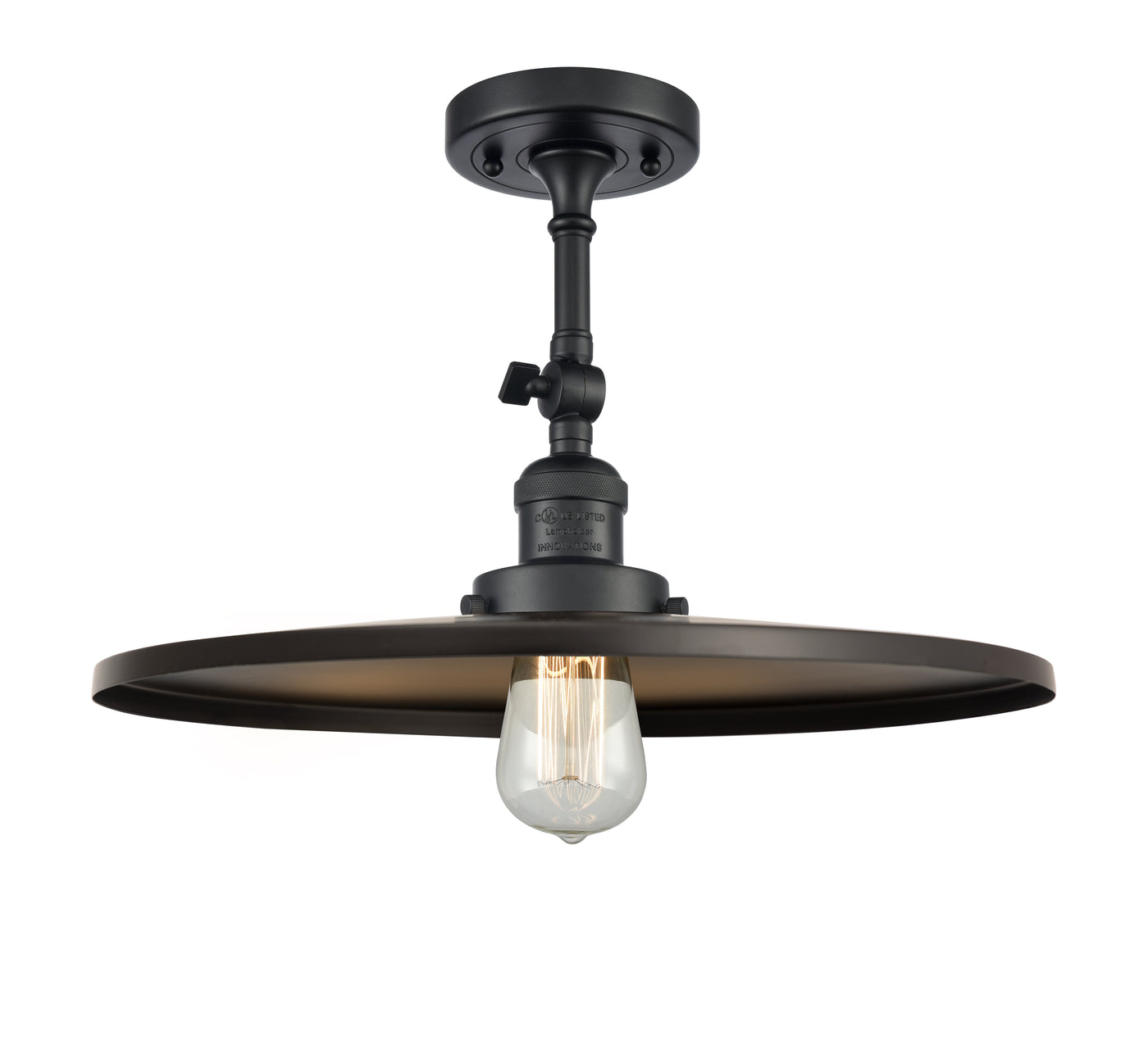 Franklin Semi-Flush Mount Brushed Satin Nickel